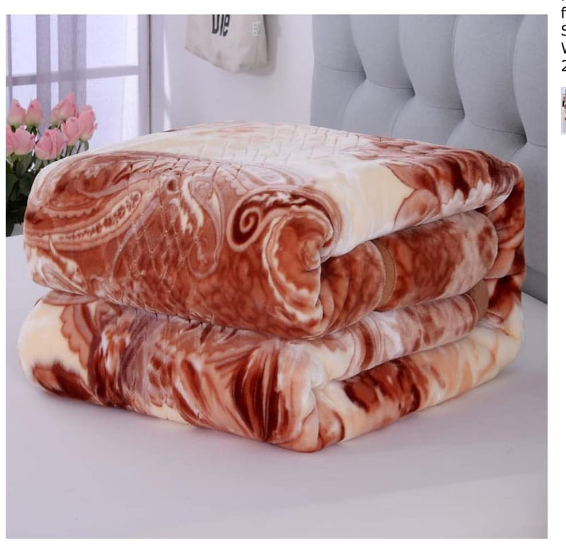 Import Quality, Military Grade, Double Bed, 2 ply Cloud Soft 5.5 to 6 kg Weighted Blanket for Extreme Winters.