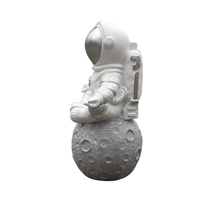 Artgenius Modern Arts and Crafts Decor, Meditation Yoga Astronaut Statues（Sit） (Sliver)