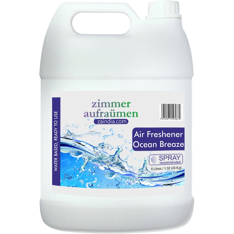 Air Freshener - Ocean Breeze, 5L (Ready Use, Water Based) for home, hotels, restaurants, room, bedroom, bathroom, toilet, etc.