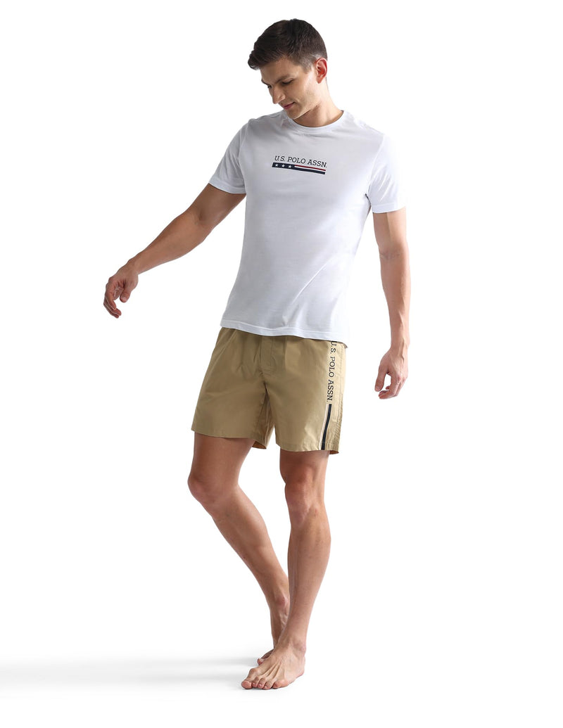 U.S. POLO ASSN. men's Hybrid Shorts (IYAX-PL_Beige