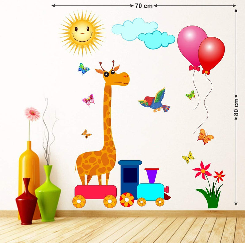 Tuffuk Girafee Large Vinyl Wallstickers for Home Decorations(70 cm x 80 cm)5TZ0186