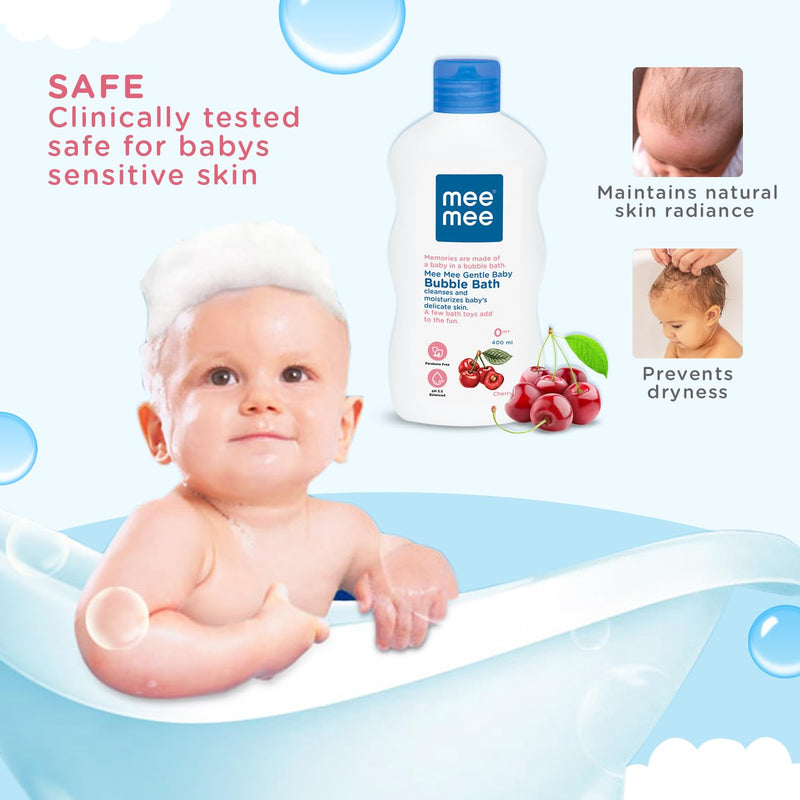 Mee Mee Gentle Baby Bubble Bath, White, 500ml