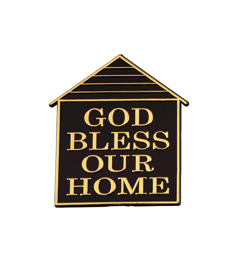 Blessings Brown God Bless Our Home 12.5 CM Plastic Sticker