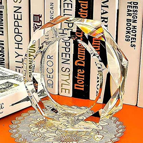 MOON WORLD K9 Crystal Ashtray, Elegant Ashtray for Table, Highly Transparent Ashtray for Outdoor, Good Housewarming Gift with Retail Package