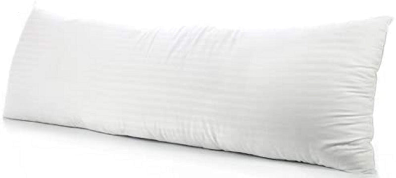 ATOOTFUSION Polyester Full Insert, Soft Body Breathable Long Side Sleeper Pillow , 20 x 54 inch, Large, White