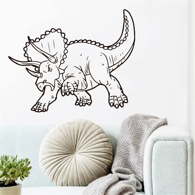 GADGETS WRAP Vinyl Decal Sticker Triceratops Prehistoric Dinosaur (Item Finish Size : 70cm x 57cm)