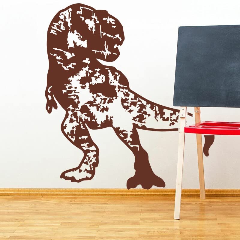 GADGETS WRAP Vinyl Decal Sticker Geometric Scratches Dinosaur Brown (Item Finish Size : 62cm x 56cm)