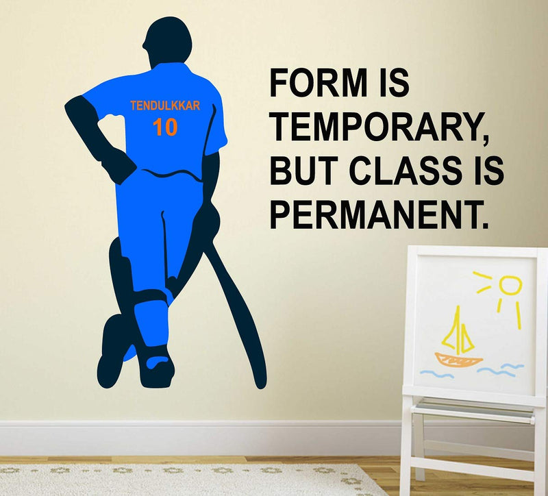 Tuffuk Sachin Tendulkar Large Vinyl Wallstickers for Home Decorations (80cm x 70 cm)5TZ325