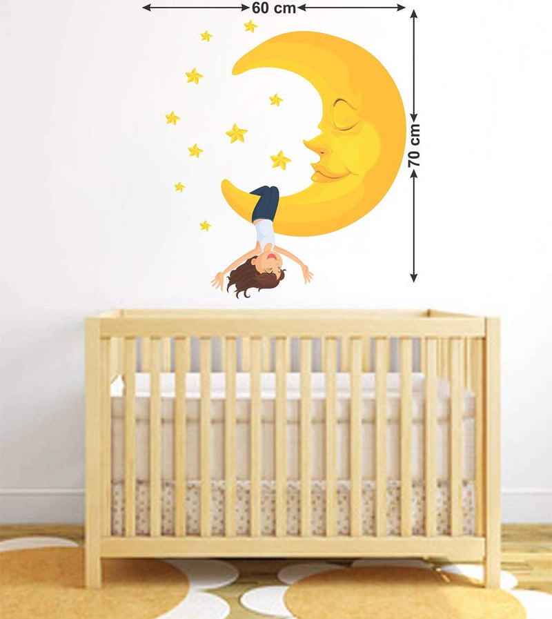 Tuffuk Good Night Large Vinyl Wallstickers for Home Decorations(60 cm x 70 cm)4TZ123