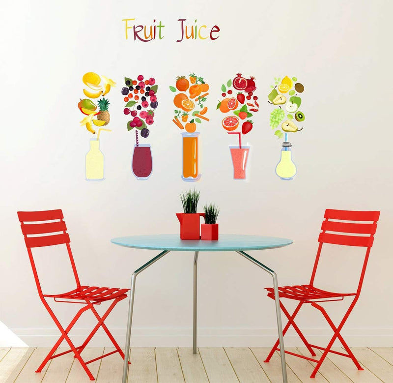 Tuffuk Fruit Juice Large Vinyl Wallstickers for Home Decorations(70 cm x 50 cm)5TZ277