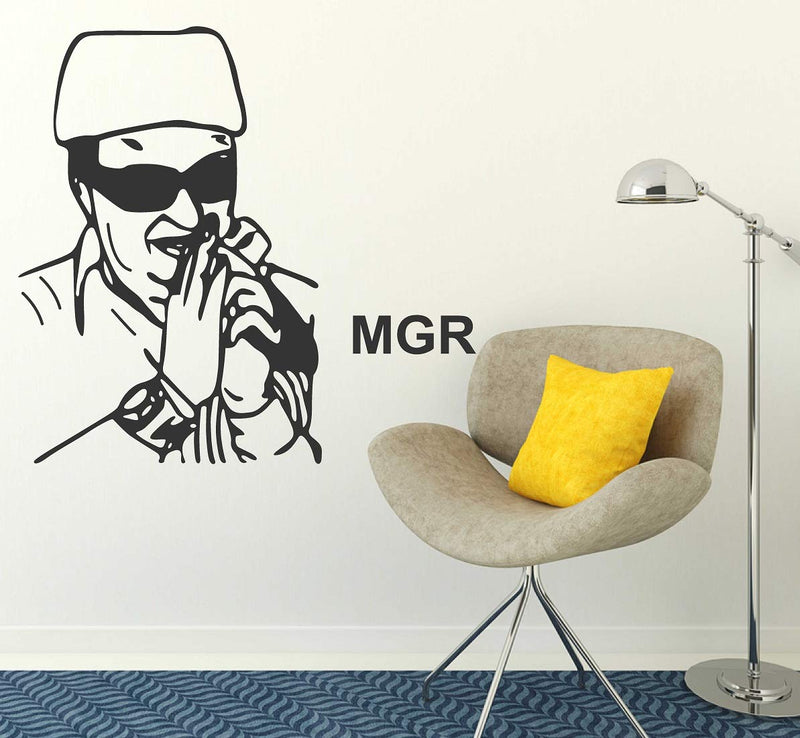 Tuffuk M G Ramachandran Large Vinyl Wallstickers for Home Decorations (70 cm x 70 cm)5TZ314