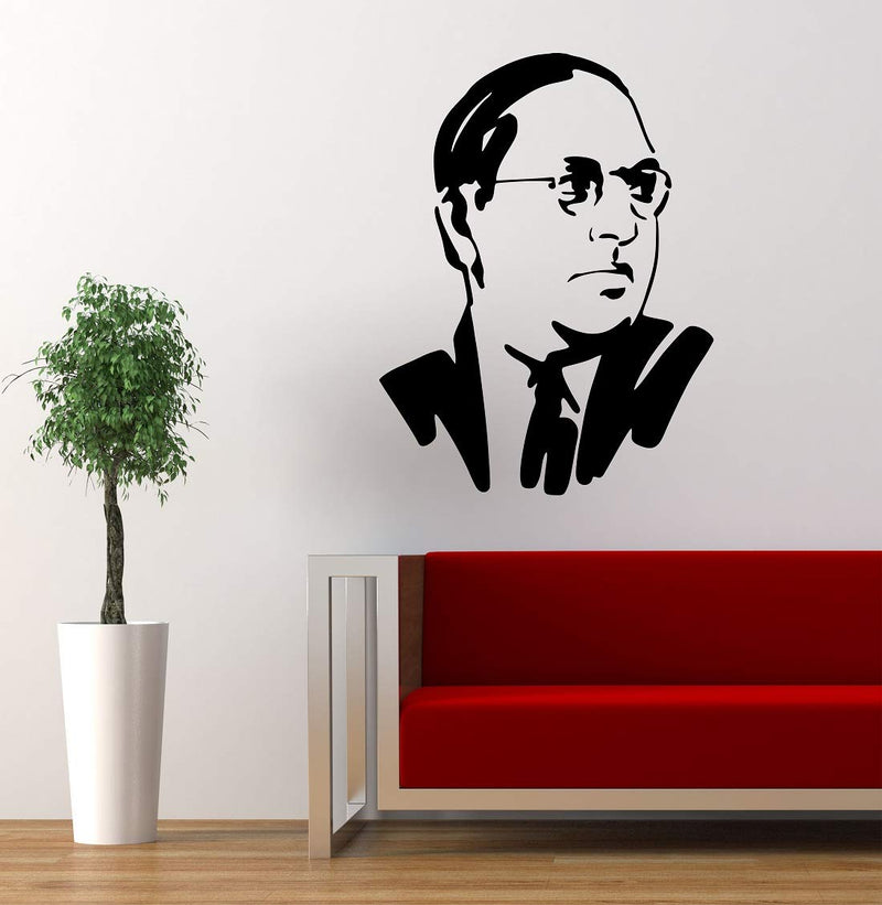 Tuffuk Dr Ambedkar Large Vinyl Wallstickers for Home Decorations(60 cm x 50 cm)5TZ379