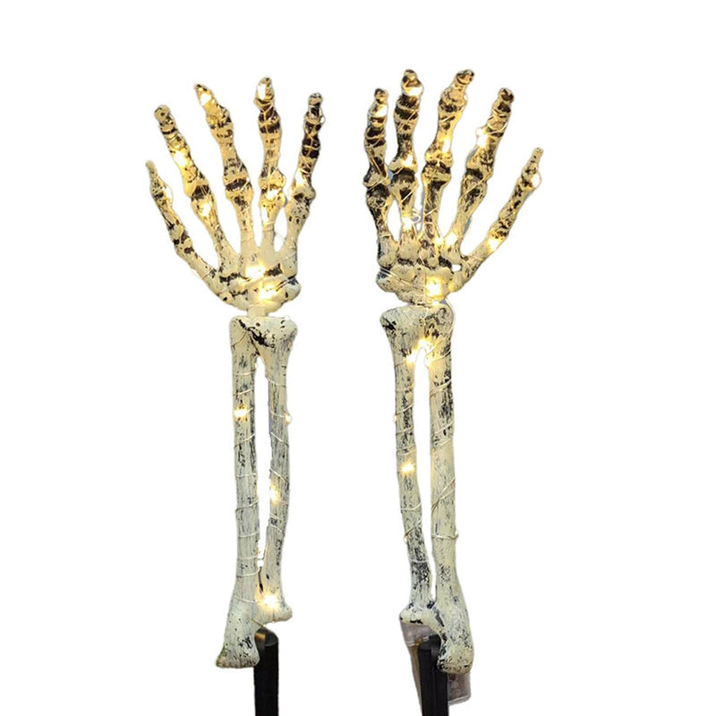 SAZ DEKOR 2Pcs Skeleton Arm Stakes ghts LED Ground Lamp for Festival Decor