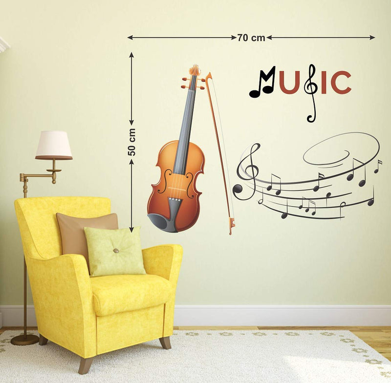 Tuffuk Music Large Vinyl Wallstickers for Home Decorations (70 cm x 50 cm)5TZ085