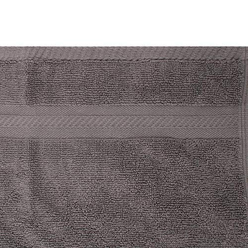 FRESH FROM LOOM 100% Cotton 500 GSM Hand Towel Set of 6pc, Grey Color, 16x28 inch