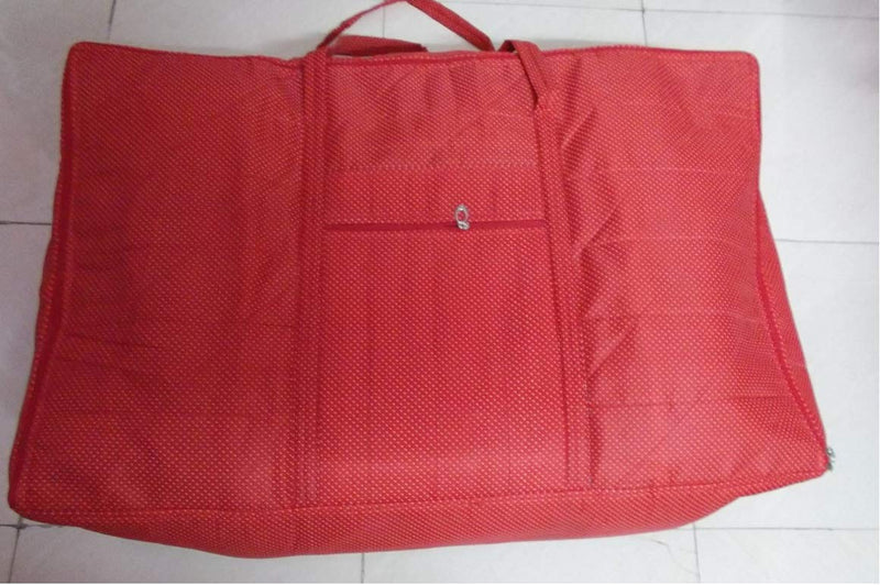 Glitter Collection Double Bed Quilt Bag Razai Bag double bed Red SNG002