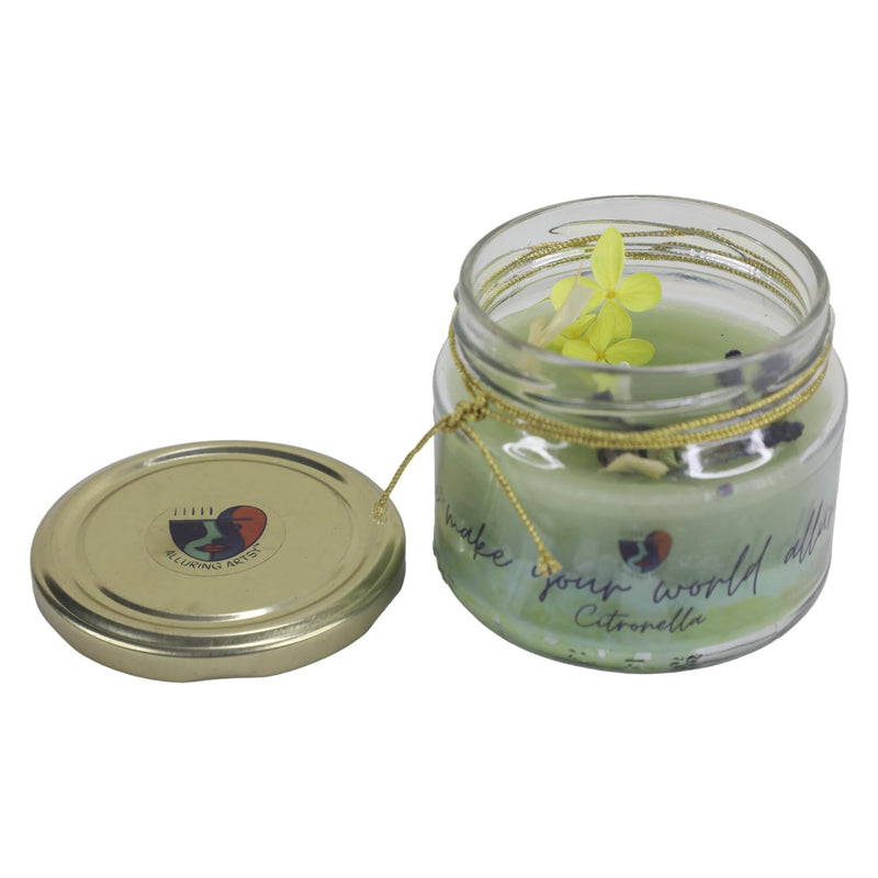 Alluring Artsy Alluring Transparent Candle for Home Decor | Long Lasting | for Gifting (Single Piece)