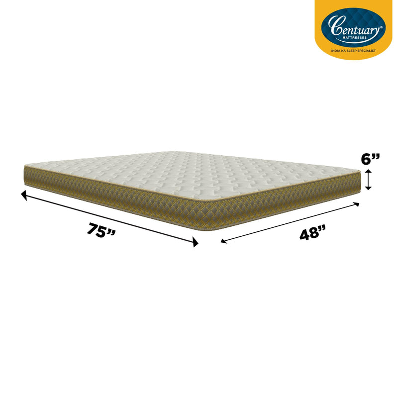 Centuary Mattress Softopedic 2.0 Best Double Foam Mattress (75 x 48 x 6)