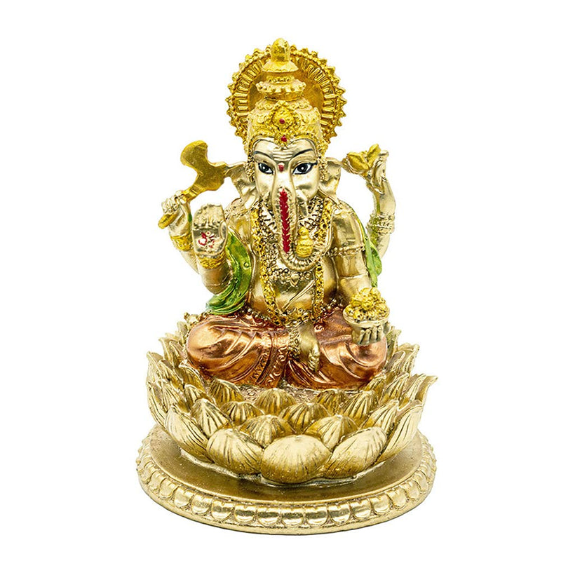 BangBangDa Hindu God Lord Ganesha Statue - IndiaÃ‚ Idol Ganesh Figurine Indian Home Office Mandir Temple Pooja Item Diwali Gifts Puja Product Altar Shrine Yoga Room Medietation Room Decor