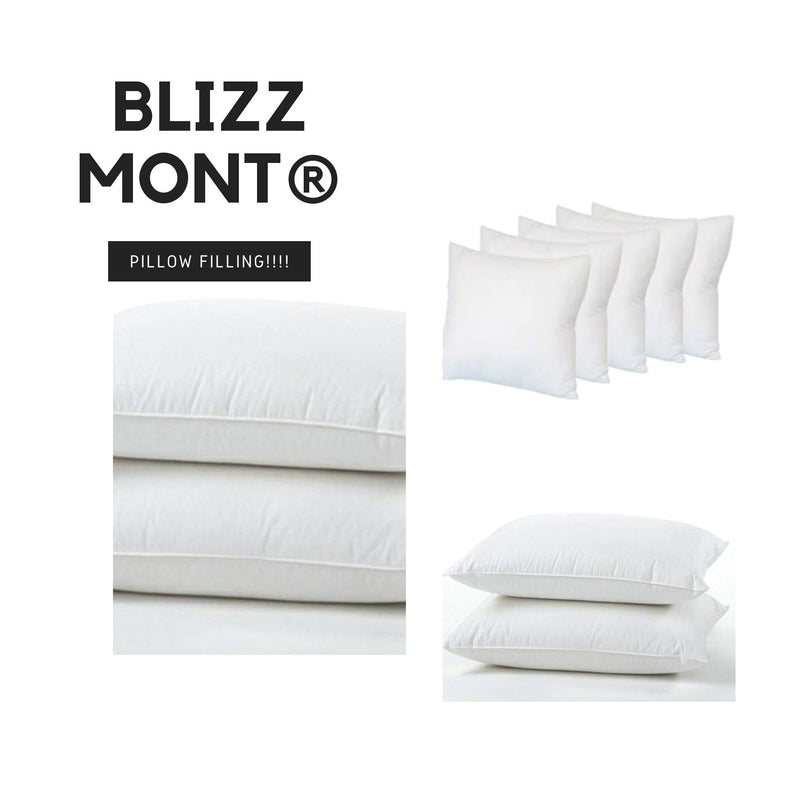 Blizz Mont Microfiber Bed Pillow, 16 X 24 Inches (41 X 61 CM) White, Pack of 1