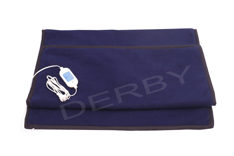 DERBY Electric Blanket Single Bed Warmer (Soft/Blue)