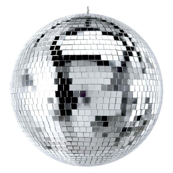 WPS DISCO MIRROR BALL for Birthday, Party, Cafe, Home, Banquet, Event,( 8 Inch) (Silver)