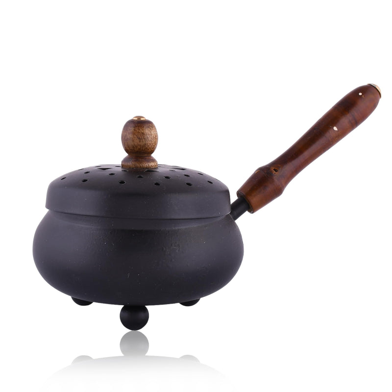 CraftVatika Metal Dhoop Dani Stand Incense Burner Loban Burner, Loban Sambrani Dhoop Holder, Kapoor Dani, Incense Burner Dhoop Dani for Pooja, Temple, Home Decor Dhoop Dani