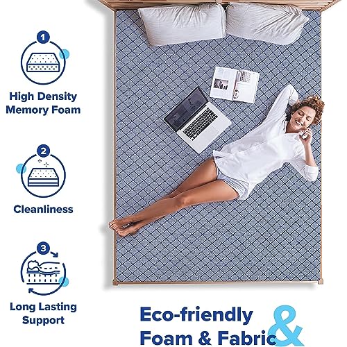 TRENDY VIBES (72X42X5 Hard & Soft Foam 5 Inches Single Size Mattress, Medium Firm