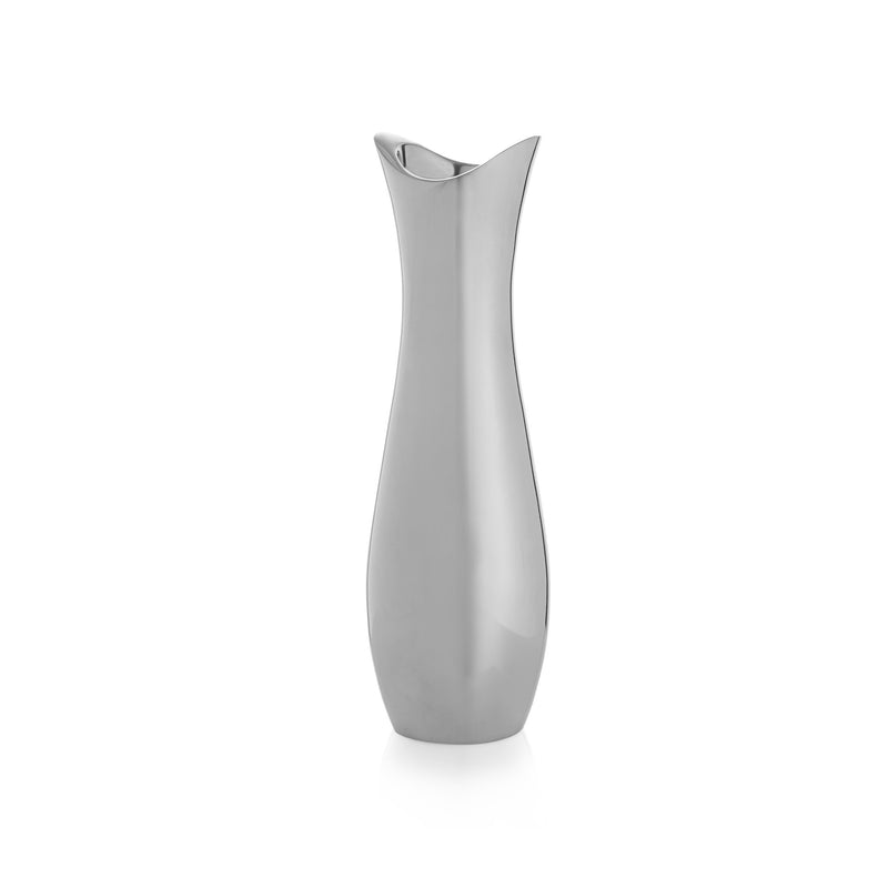 nambe Stryker Flower Vase | 9-Inch | Vases for Centerpiece Table Home Indoor Desk Décor | Mid Century Modern Style Vase for Wedding Housewarming Gift | Made of Metal Alloy