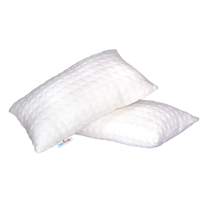 Dreamfactory 400 GSM Knitted Fabric Soft Fluffy Sleeping Pillow (DF-MICRO-17X27-PC2)