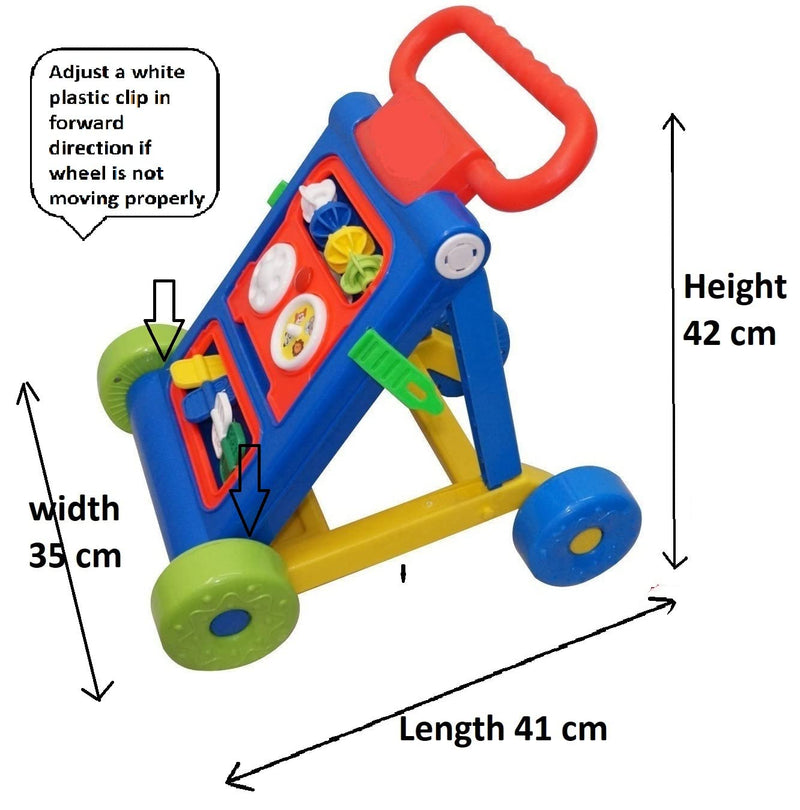 Goyal's Baby Activity Walker - Toddler Learning Toys for 6 Months -15 Months Old (Blue)