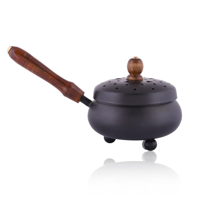 CraftVatika Metal Dhoop Dani Stand Incense Burner Loban Burner, Loban Sambrani Dhoop Holder, Kapoor Dani, Incense Burner Dhoop Dani for Pooja, Temple, Home Decor Dhoop Dani