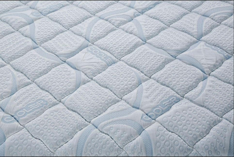 Restolex Silver Breeze 6"-Supportive Spring Pocket Mattress-Sky blue-75 X 66 X 6