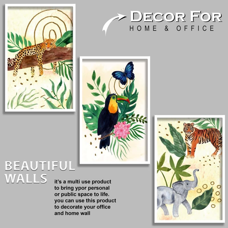 SAF paintings Set of 3 Modern Boho Art Wall Painting For Home And Office ol-COMBO-2062-K3