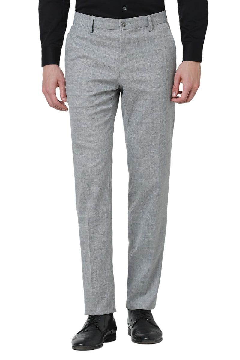 Van Heusen Men's Slim Pants (VHTFFSLBR24228_Light Grey