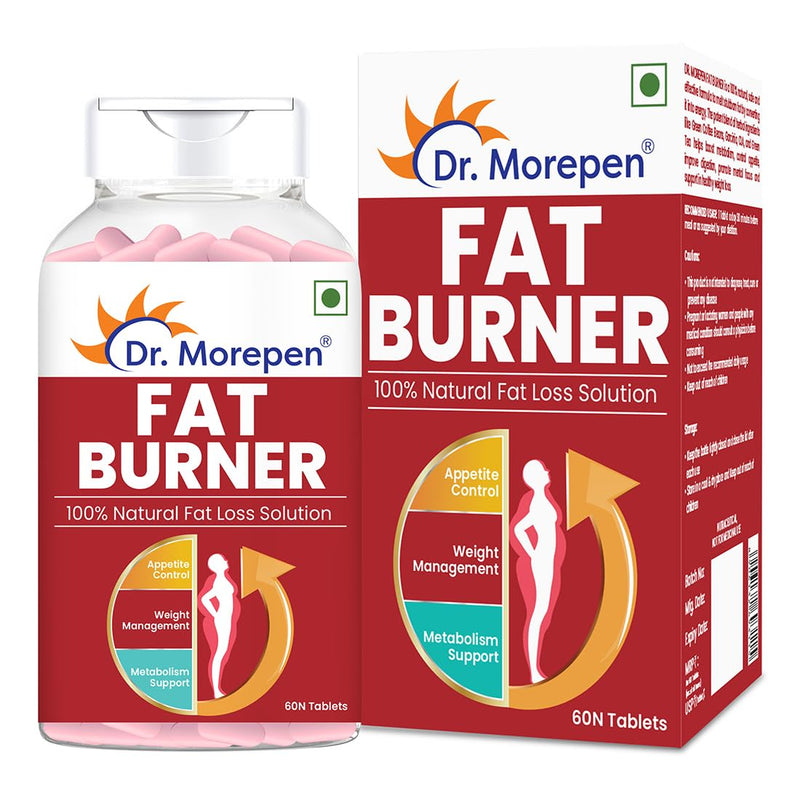 Dr.Morepen Fat Burner Tablets | 100% Natural & Safe | 60 Tablets for Men & Women