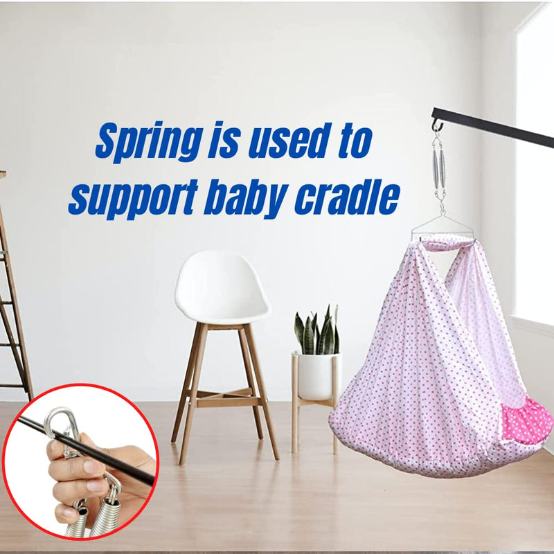 beetot Baby Cradle Spring, Jhula Spring, Capacity Upto 20 Kg, Stainless Steel Thottil Kambu, New Born Baby (Infant) Cradle Spring Upto 4 Years, Spring for Baby Swing, Spring uyyala