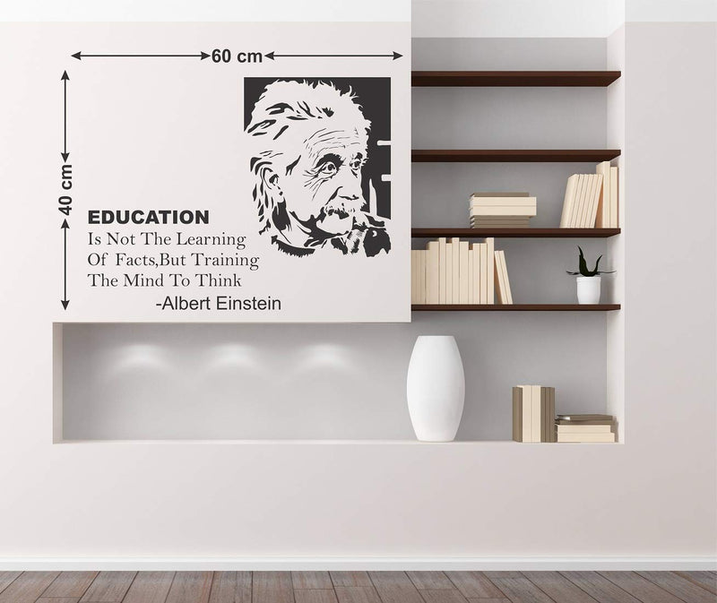 Tuffuk Albert Einstein Large Vinyl Wallstickers for Home Decorations(60 cm x 40 cm)4TZ087