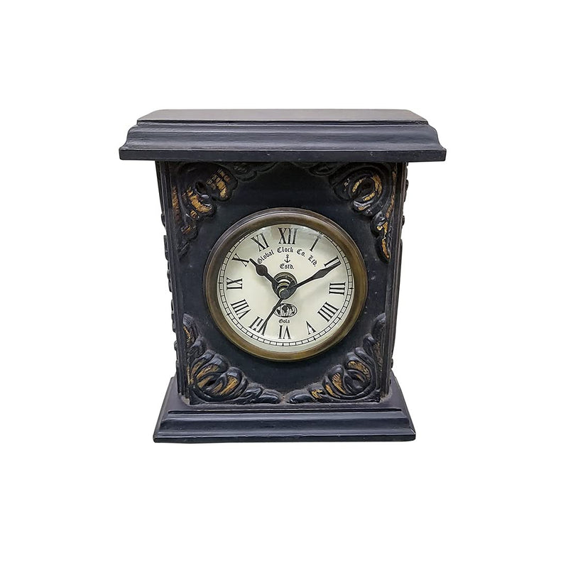 Gola International Antique Replica Handmade Box Wood Table Clock