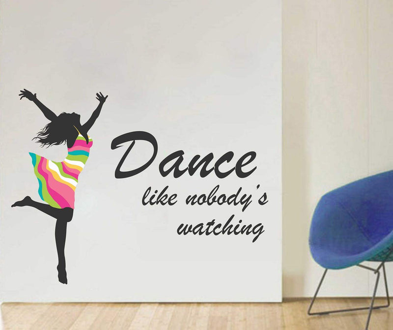 Tuffuk Dance Large Vinyl Wallstickers for Home Decorations(90 cm x 70 cm)5TZ397