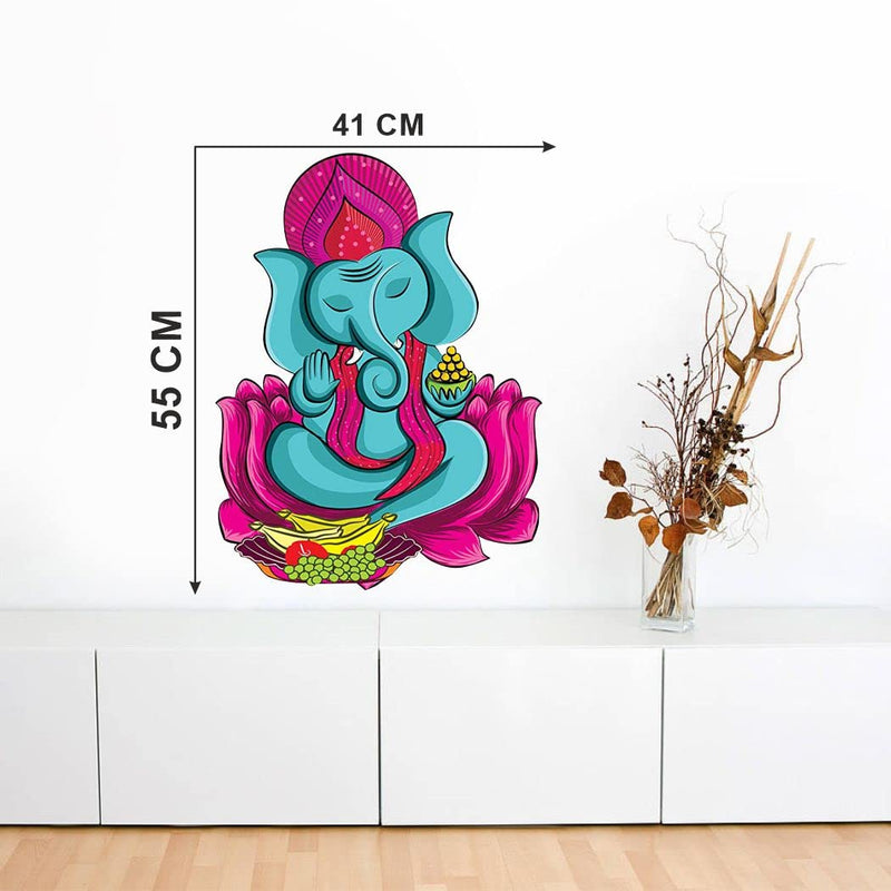 Delight Art Shree Lord Ganesha Ganpati ji Wall Sticker Size - ( 41*55 ) cm Model id - ( DAMC00750L )