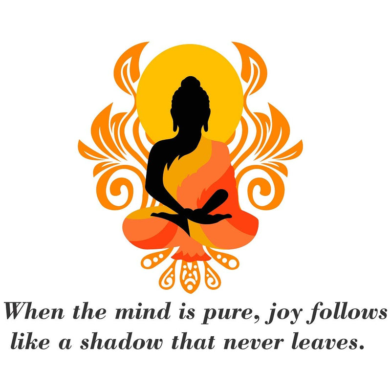 Tuffuk Budha Quotes Large Vinyl Wallstickers for Home Decorations(65 cm x 80 cm)5TZ378