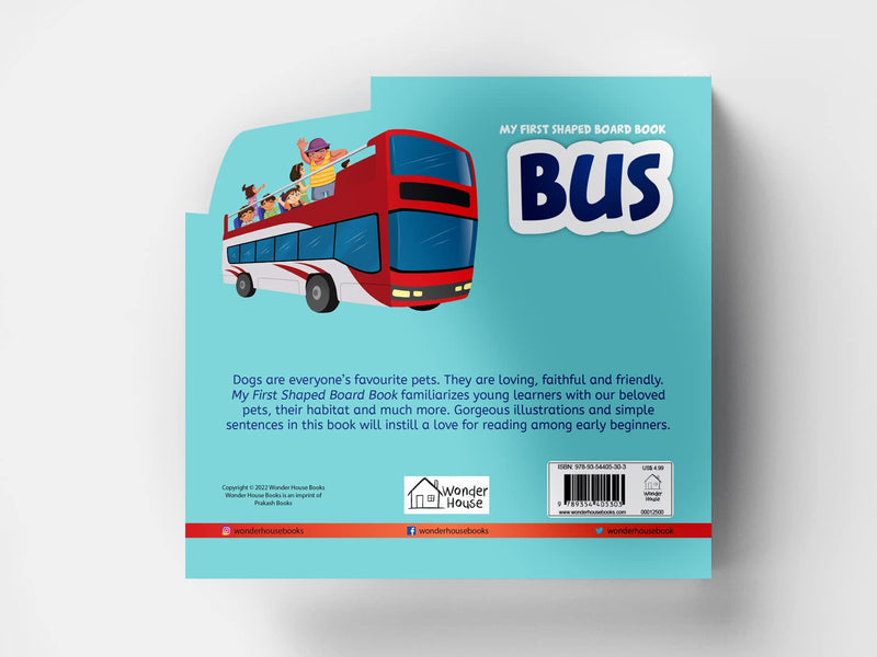 My First Shaped Board Books For Children Transport Bus [Board book] Wonder House Books