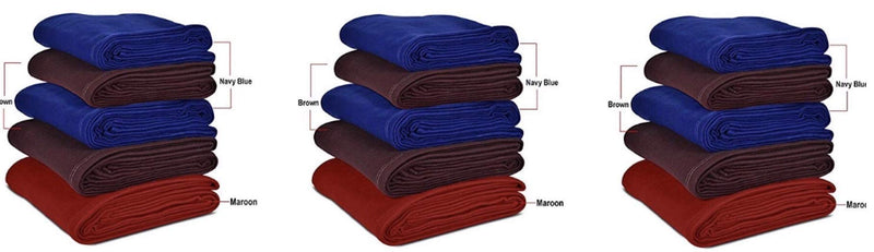 Goyal's ® Fleece Warm Single Bed Blanket - Pack of 15