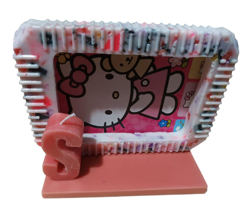 Candle Scented Designer customised Photo Frame with Alphabet Candle (S)