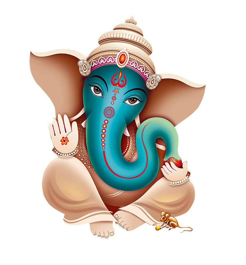 Decor Kraft Ganeshji Wall Sticker & Decal,Size- 50 Cm X 32 Cm,Religious