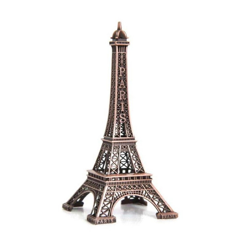 Discount4product Zinc Eiffel Tower Statue (8 cm x 8 cm x 25 cm, Copper, Effile-tower-copper-23cm)