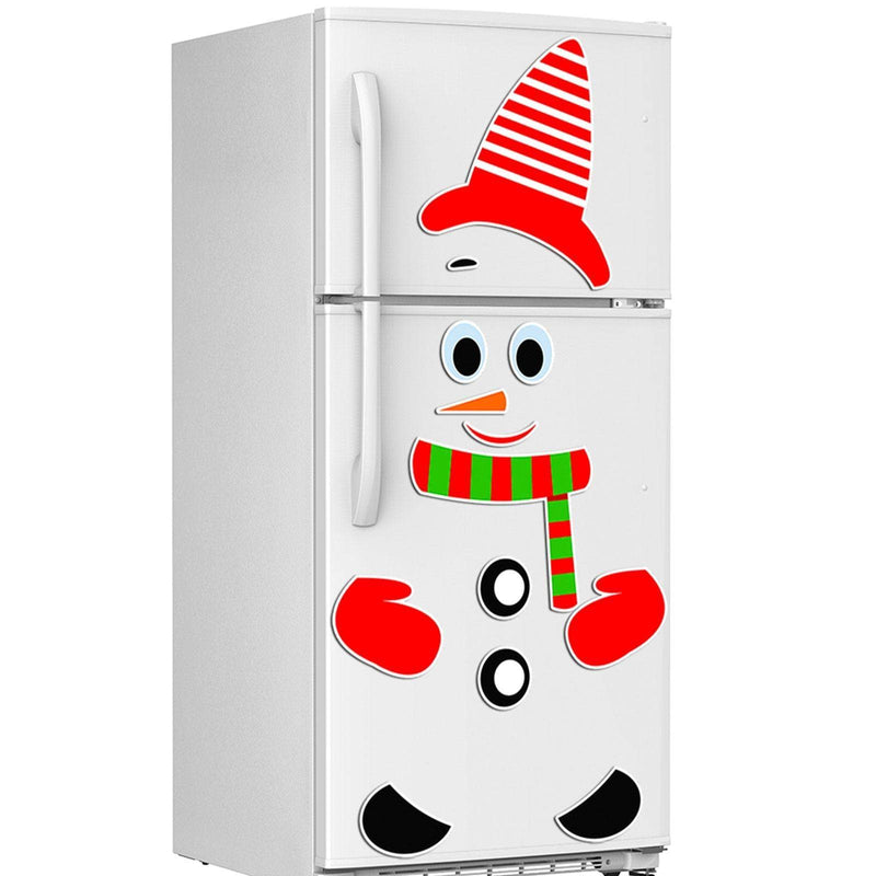 CALANDIS® Snowman Refrigerator Sticker Expression Waterproof Christmas Decor Ct002