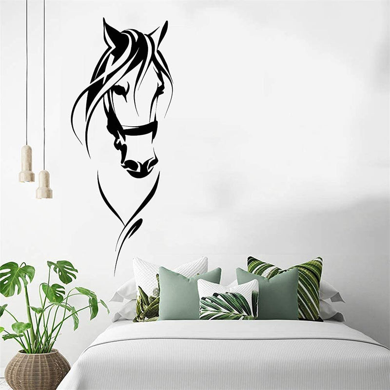 GADGETS WRAP Vinyl Decal Sticker Race Horse Head (Item Finish Size : 124cm x 57cm)