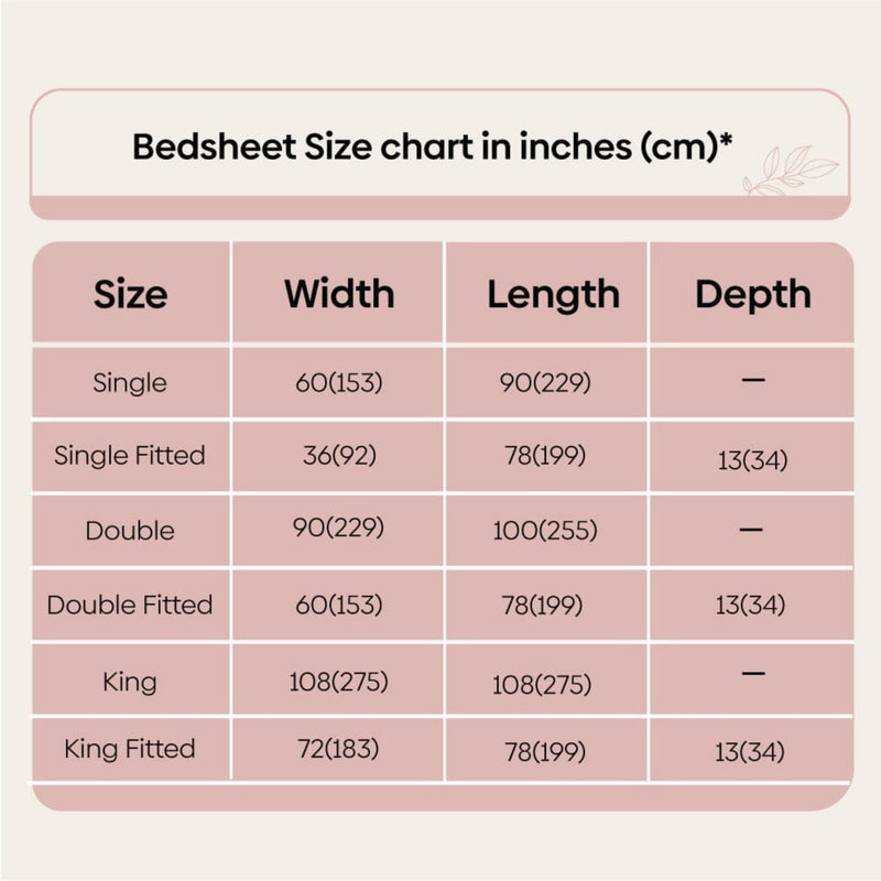 haus & kinder 100% Cotton 186 TC King Size Bed Sheet for Double Bed, 1 King Size BedSheet Cotton (108 x 108 inches) with 2 Pillow Covers